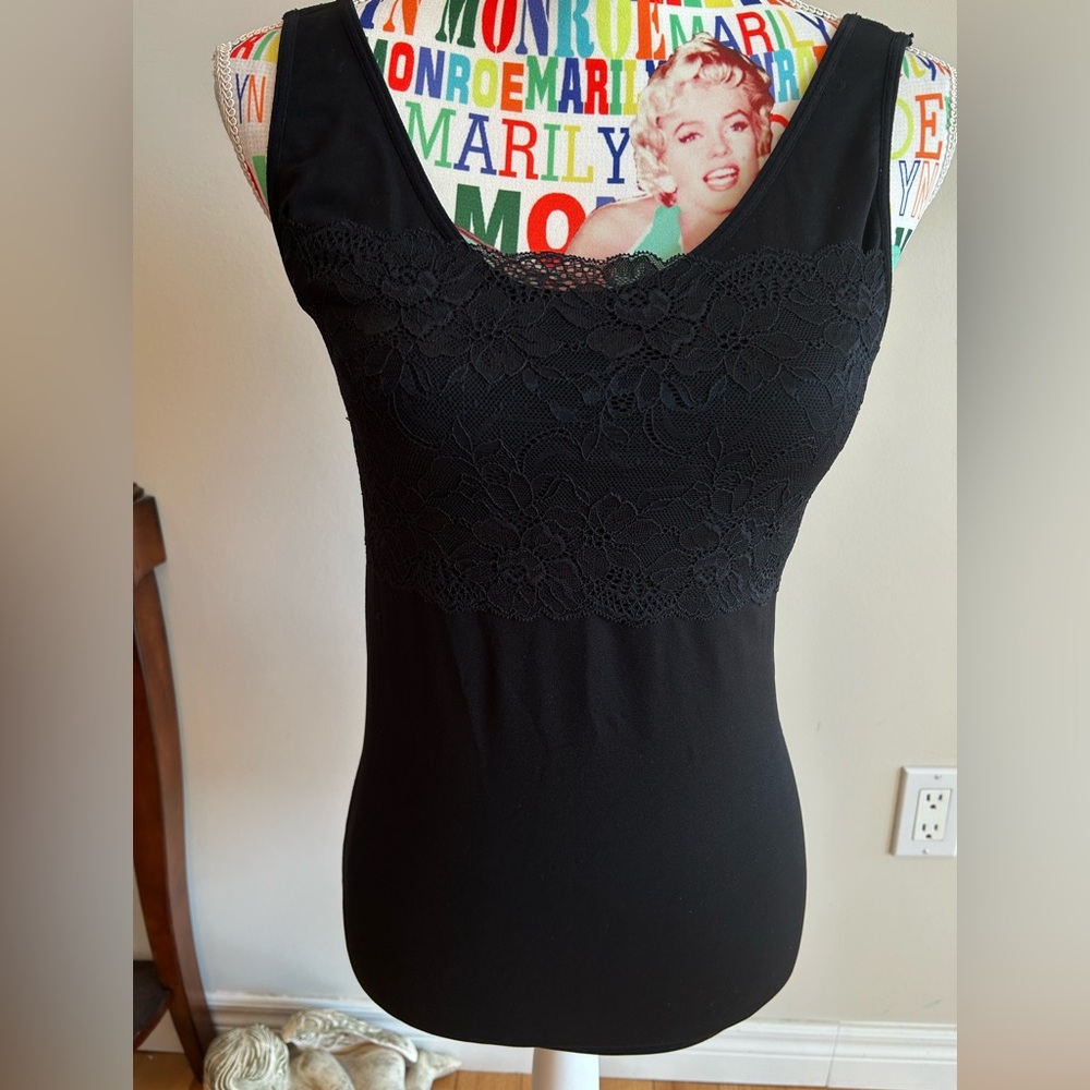Rhonda Shear Classic Black Shape-wear Camisole